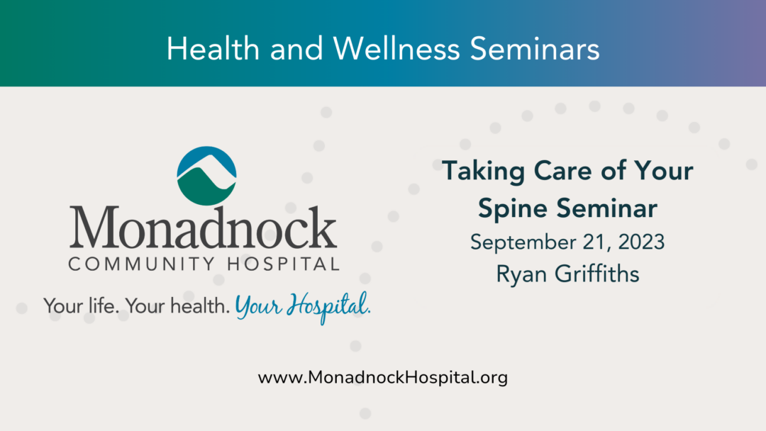 Taking Care of your Spine Seminar