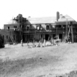 1915 - Robert M Parmelee and Alicia Elizabeth Parker Parmelee built Evergreen, their summer home in Peterborough