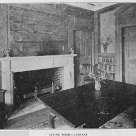 The reception room, now the library