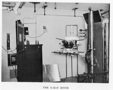 1933 - The Hospital’s first X-ray machine was purchased in 1926, representing a scientific leap forward in diagnosis