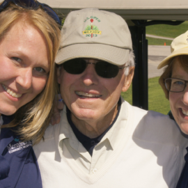 Sadie Bob Taft and Laura at the golf tournament