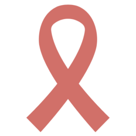 A pink ribbon, universally recognized as a symbol of breast cancer awareness and breast health advocacy